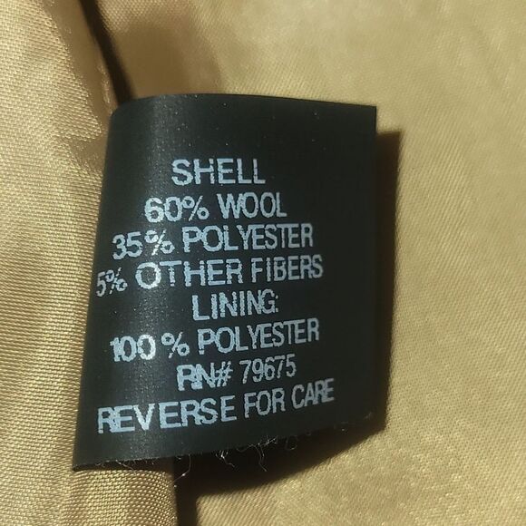 Michael Michael Kors  Asymmetrical Trench Belted Wrap Camel Wool Walker Coat 2X - Picture 16 of 16